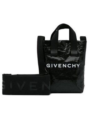 New Authentic GIVENCHY Black Mini Leather Tote Bag